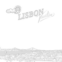 Canvas Print - Lisbon travel marketing cover