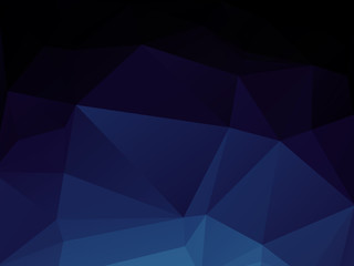 Wall Mural - dark blue polygonal texture