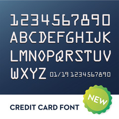 Font for credit cards