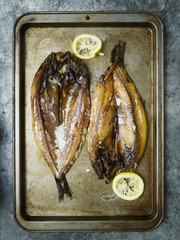 Canvas Print - rustic smoked english kippers