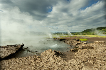 Thermal spring at lake Bogoria, Kenya