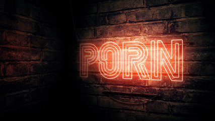 Porn neon sign