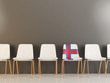 Chair with flag of faroe islands