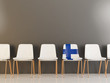Chair with flag of finland