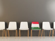 Chair with flag of hungary