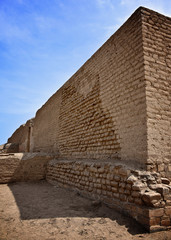 Wall Mural - The ruins of Pachacamac, an ancient archaeological site on the Pacific coast just south of Lima, Peru