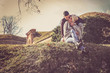 © liderina - Young couple in love. Spring season.