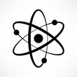 Atom icon vector. Logotype. Symbol