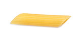 Fototapeta Młodzieżowe - Uncooked penne pasta on white background, top view