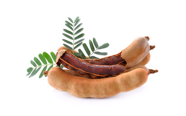 Poster - Sweet tamarind isolated on white background.