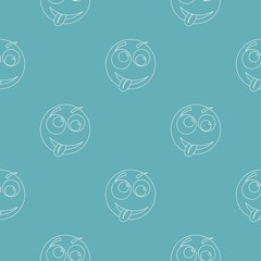 Poster - Smile pattern vector seamless repeating for any web design