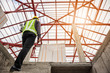 © Kwangmoozaa - professional engineer worker at the house building construction site