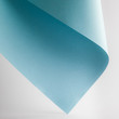Leinwandbild Motiv colored blue paper sheet on grey background
