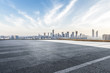 © MyCreative - Panoramic skyline and buildings with empty road