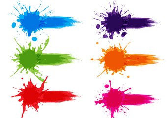 Wall Mural - vector splatter label pack background. illustration vector label design.