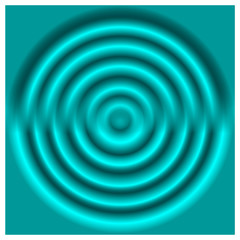 Wall Mural - abstract azure 3d rings. vector design element.