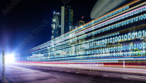Fotomural Digital transformation concept.