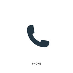 Phone icon in vector. Flat style icon design. UI. Vector illustr