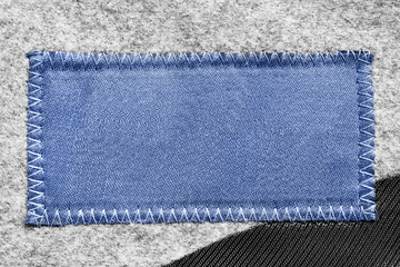 blank clothes label