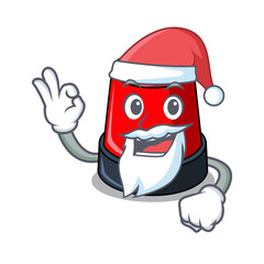 Sticker - Santa sirine mascot cartoon style