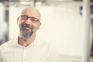 Portrait of mature man smiling