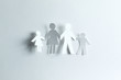 © yurolaitsalbert - happy paper family on a paper background.