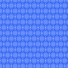 Sticker - Blue Pattern with Set of Various Geometric Figures