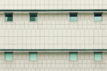 Abstract architecture. Close up of modern building facade.