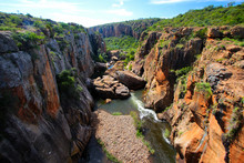 Blyde River Canyon At Bourke's Luck Potholes Viewpoint, Mpumalanga District, South Africa