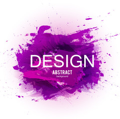 Abstract vector background. Colorful  watercolor stain image for screen, background. Design  for electronic device