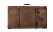 Retro suitcase isolated on white background