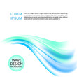 © guroolga - Abstract vector background. Blue fluid waves. Mesh gradient on light background.