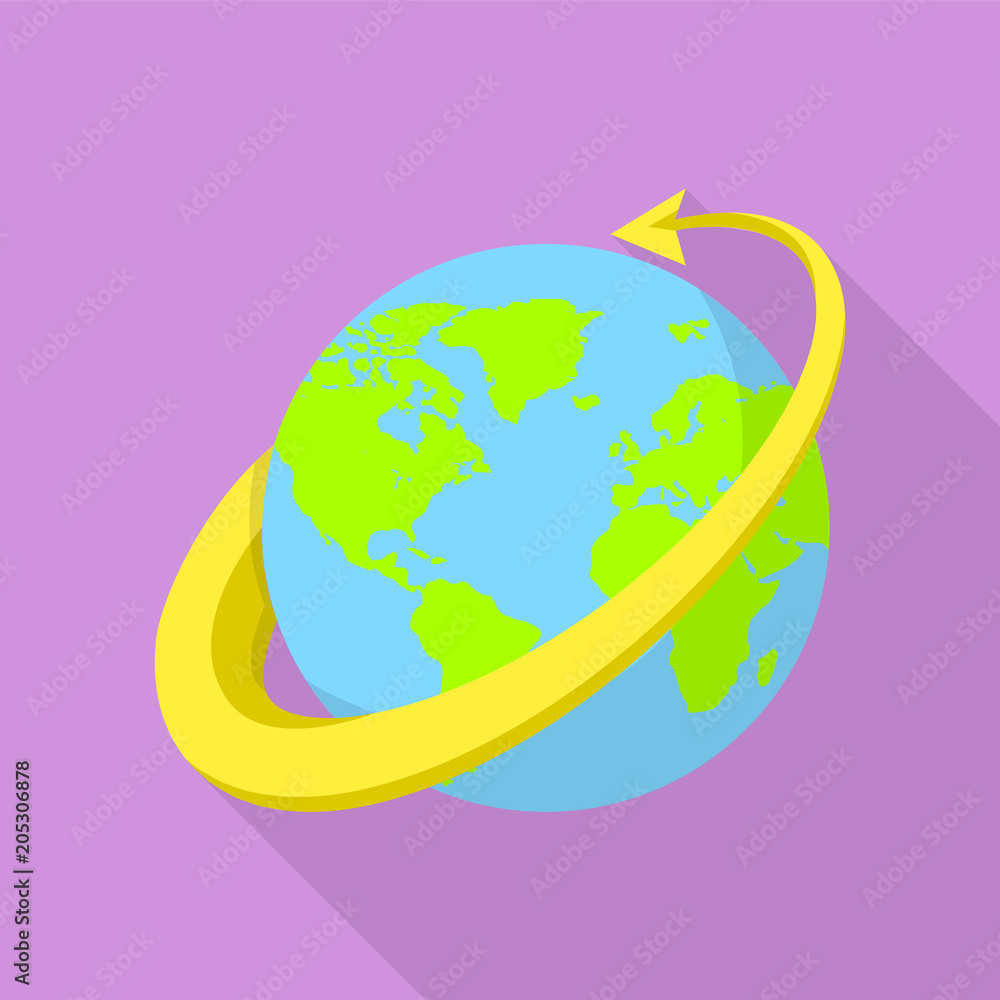 All around the globe icon. Flat illustration of all around the globe vector  icon for web design Stock Vector | Adobe Stock, image size:1000x1000