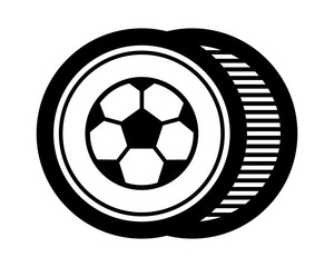 Wall Mural - soccer football image vector logo symbol emblem icon