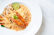 © topntp - spicy shrimps spaghetti pasta (Tom Yum Goong)
