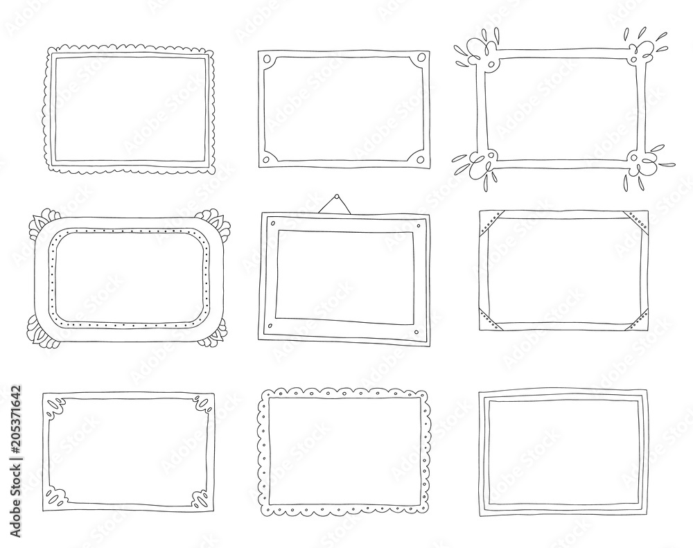 Decorative set template photo frames isolated on white background. Scrapbook concept. These photo frames you can use for kids picture or your love story. Vector illustration. Stock Vector | Adobe Stock decorative-set-template-photo-frames-isolated-on-white-background-scrapbook-concept-these-photo-frames-you-can-use-for-kids-picture-or-your-love-story-vector-illustration-stock-vector-adobe-stock