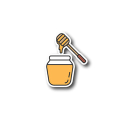 Sticker - Honey jar with dipper patch