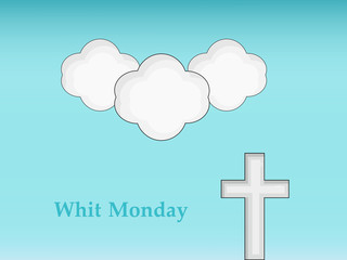 Wall Mural - Illustration of elements of Whit Monday Background