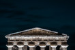 Background with greek columns, symbol of democracy wit copy space