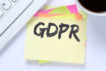 Wall Mural - gdpr general data protection regulation eu european union websites internet desk