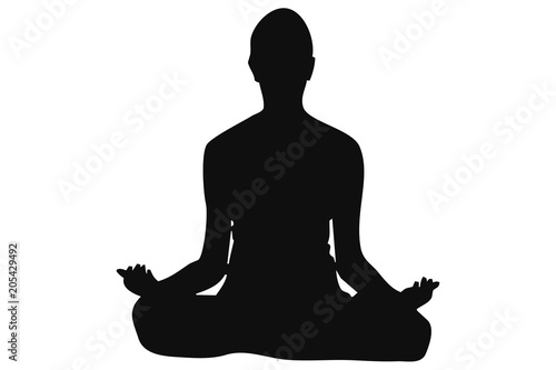 Silueta de mujer haciendo yoga. - Buy this stock vector and explore similar  vectors at Adobe Stock | Adobe Stock