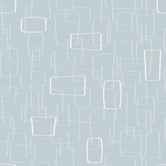 Vector Light Gray Mod Shapes Seamless Pattern Background