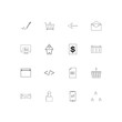 © Birgul - Interface linear thin icons set. Outlined simple vector icons