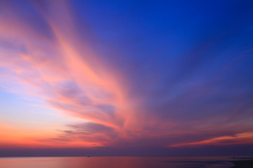 Wall Mural - beautiful sky at twilight time for background