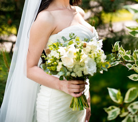 Wall Mural - beautiful modern wedding bouquet