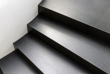 Abstract Modern Stairs In Black And White Style