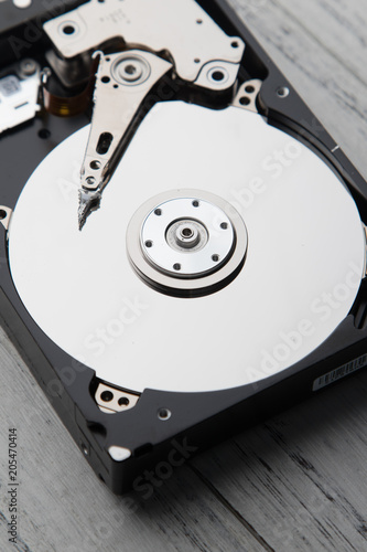 Fotografia  Disassembled hard disk