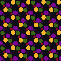 Wall Mural -  Geometric shapes seamless vector pattern.
