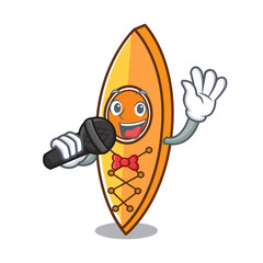 Sticker - Singing canoe mascot cartoon style