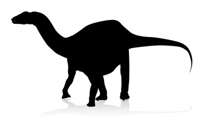 Sticker - Diplodocus Dinosaur Silhouette